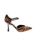 Marc Fisher Animal Print Brown Heels Size 7 1/2 - photo 1