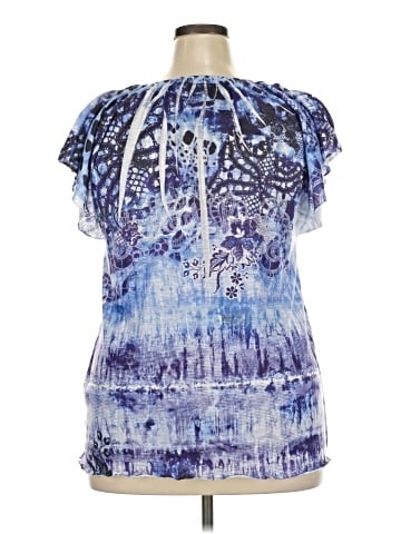Live and Let Live Short Sleeve Blouse (view 2)
