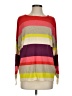 Minnie Rose 100% Cotton Color Block Red Pullover Sweater Size S - photo 1
