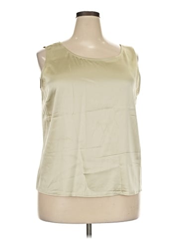 Linda Allard Ellen Tracy Sleeveless Silk Top (view 1)