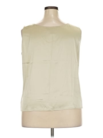 Linda Allard Ellen Tracy Sleeveless Silk Top (view 2)