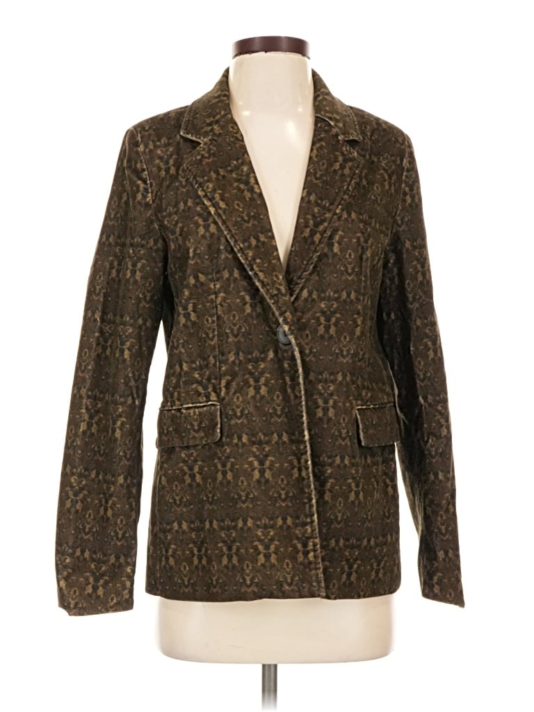 Pre-owned Driftwood Blazer Jacket In Brown