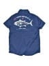Ocean + Coast 100% Polyester Solid Blue Short Sleeve Button-Down Shirt Size 7 - photo 2
