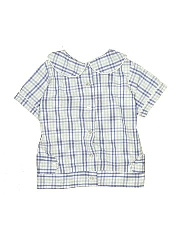 Red Beans Short Sleeve Button-Down Shirt (view 1)