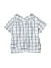 Red Beans Checkered-gingham Blue Short Sleeve Button-Down Shirt Size 3T - photo 1