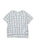 Red Beans Checkered-gingham Blue Short Sleeve Button-Down Shirt Size 3T - photo 2
