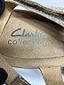 Clarks 100% Leather Gold Silver Wedges Size 11 - photo 3