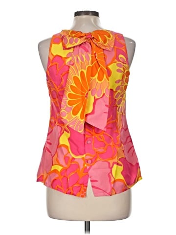 Britt Ryan Sleeveless Silk Top (view 2)