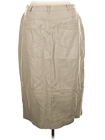 ELOQUII Faux Leather Skirt (view 2)