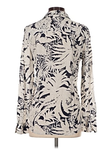 Equipment Long Sleeve Silk Top (view 2)