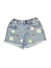Zara Floral Blue Denim Shorts Size 3 - photo 1
