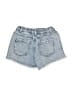 Zara Floral Blue Denim Shorts Size 3 - photo 2