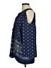 Ruff Hewn 100% Polyester Blue Long Sleeve Blouse Size M - photo 5