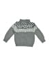 Baby Gap Outlet 100% Cotton Chevron-herringbone Gray Pullover Sweater Size 2 - photo 2