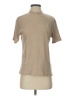 Basic Editions Solid Tan Short Sleeve Turtleneck Size S - photo 1