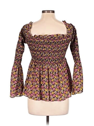 A.L.C. 3/4 Sleeve Silk Top (view 2)