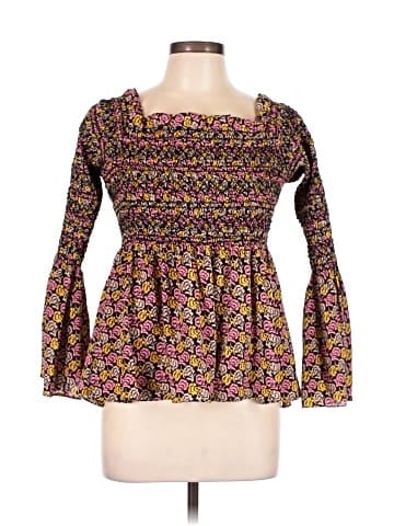 A.L.C. 3/4 Sleeve Silk Top (view 1)