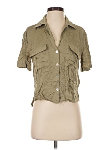 Zara Short Sleeve Button-Down Shirt (view 1)