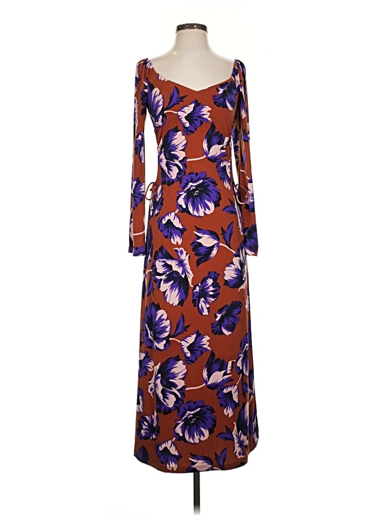 Pre-owned Dee Elly Casual Dress In Brown