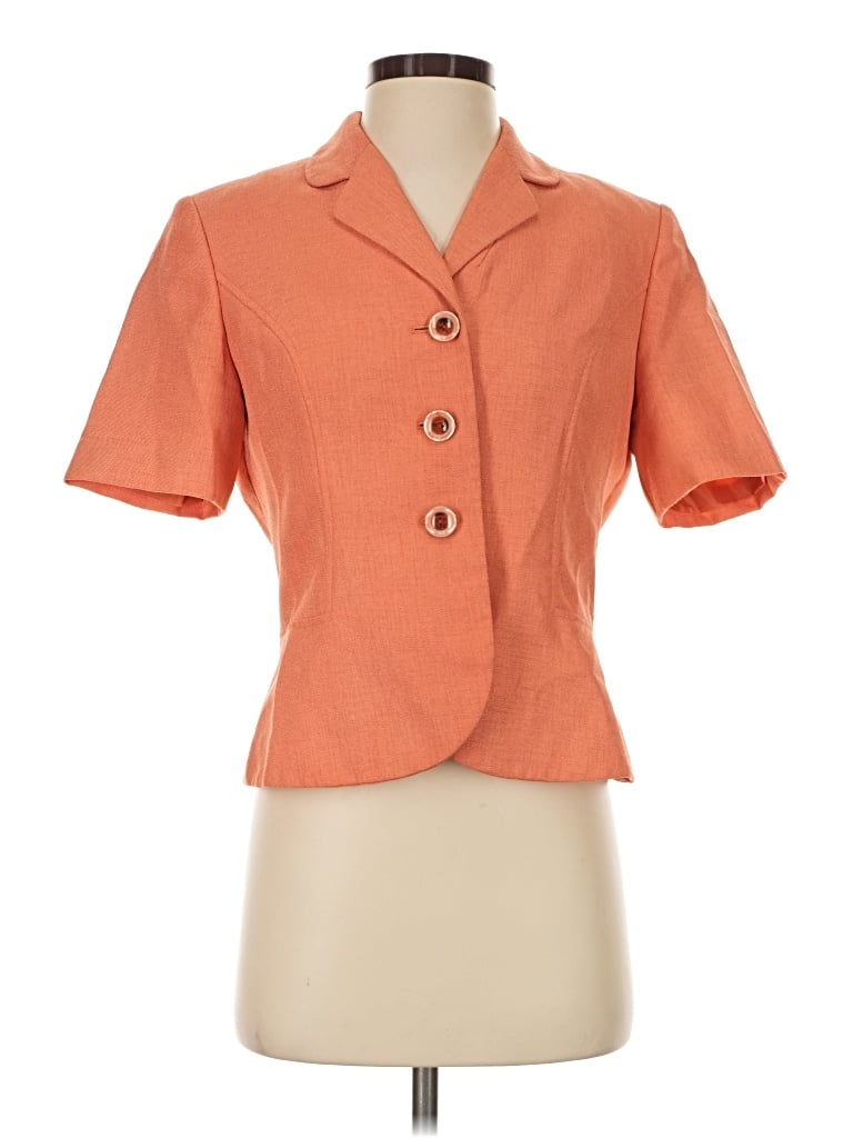 Pre-owned Le Suit Blazer Jacket In Orange