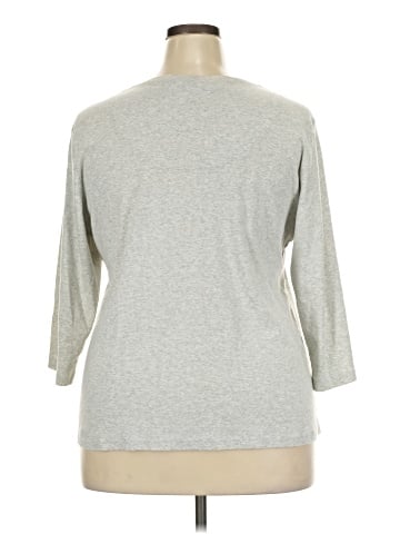 Karen Scott Sport 3/4 Sleeve Top (view 2)