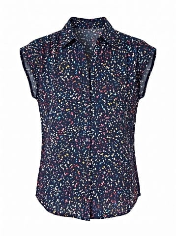 Maeve Sleeveless Button-Down Shirt (view 1)