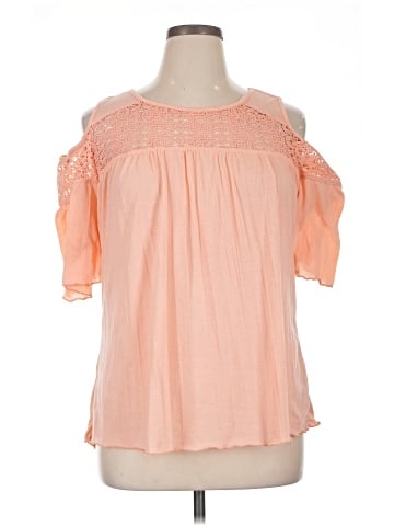 New York Laundry Short Sleeve Blouse (view 1)