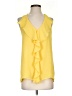 Kut from the Kloth 100% Polyester Yellow Sleeveless Blouse Size S - photo 1