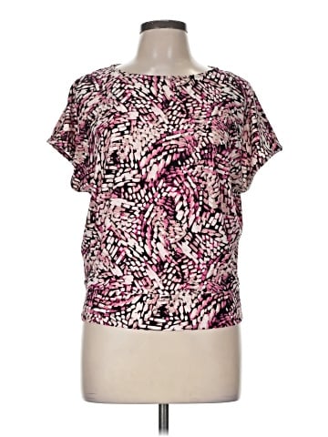 Anne Klein Short Sleeve Blouse (view 1)
