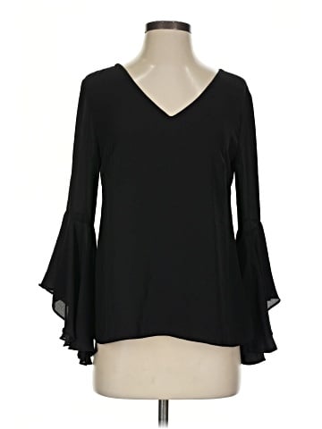 White House Black Market Long Sleeve Blouse (view 1)