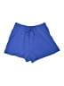 Athleta 100% Polyester Solid Blue Athletic Shorts Size L - photo 1