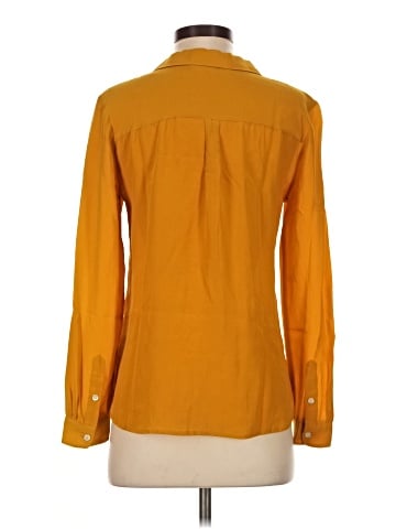 Alexa Chung for Madewell Long Sleeve Silk Top (view 2)