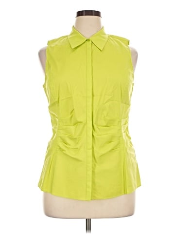 Lafayette 148 New York Sleeveless Button-Down Shirt (view 1)