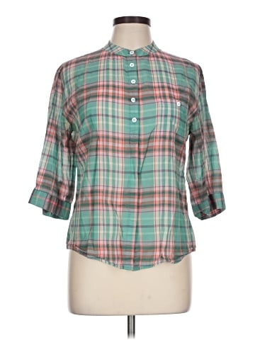 Lark & Wolff 3/4 Sleeve Button-Down Shirt (view 1)