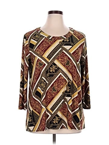 Kasper 3/4 Sleeve Blouse (view 1)