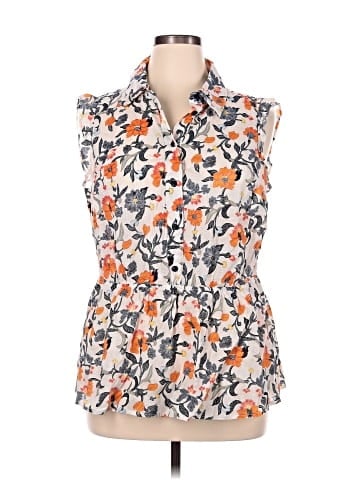 Lane Bryant Sleeveless Button-Down Shirt (view 1)