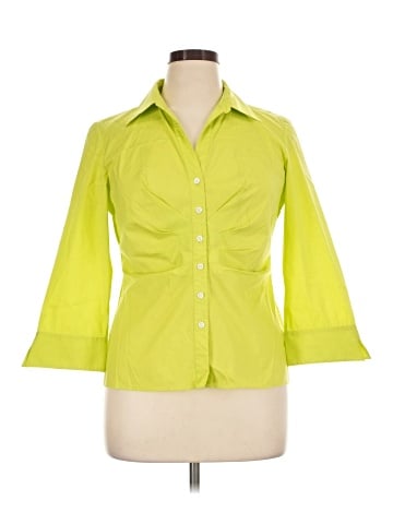 Lafayette 148 New York 3/4 Sleeve Button-Down Shirt (view 1)
