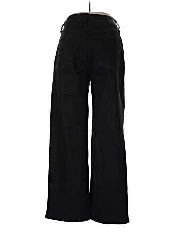 Madewell The Curvy Perfect Vintage Wide-Leg Jean in Black Rinse Wash (view 2)