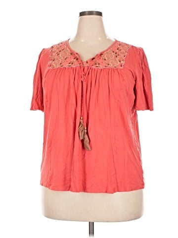 Roaman's Short Sleeve Blouse (view 1)