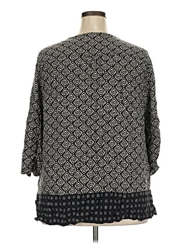 Faded Glory 3/4 Sleeve Blouse (view 2)