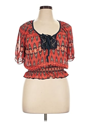Xhilaration Short Sleeve Blouse (view 1)