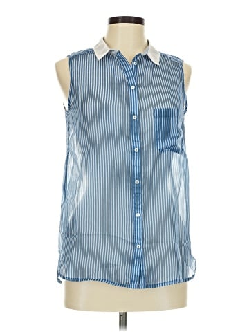 Trafaluc by Zara Sleeveless Button-Down Shirt (view 1)