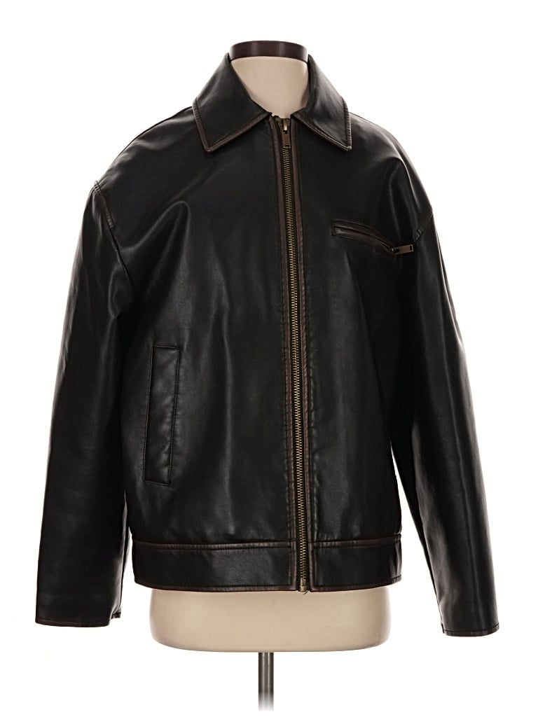 Pre-owned Mng Jacket In Black