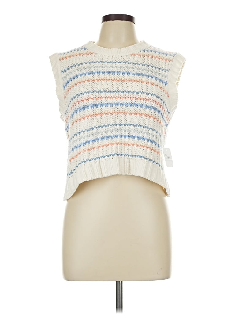 Pre-owned Altar'd State Sweater Vest In Ivory