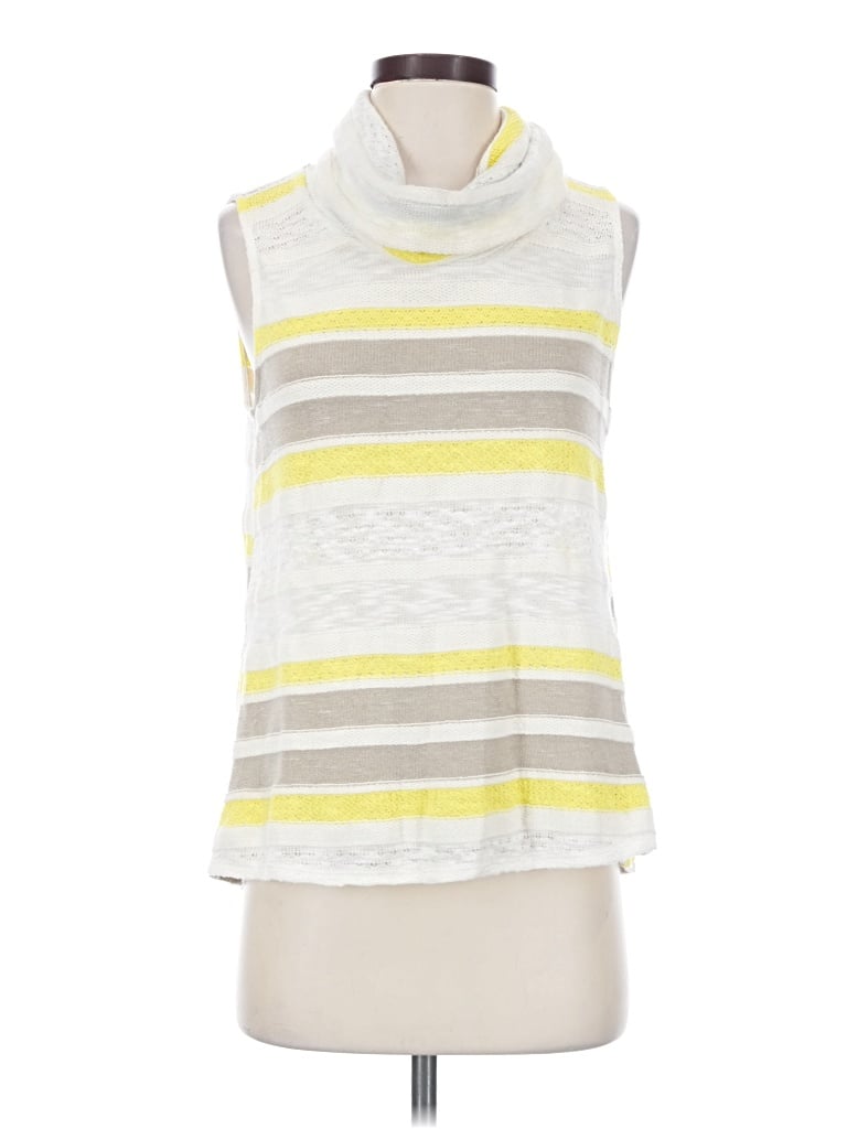 Pre-owned Left Coast By Dolan Sweater Vest In Yellow