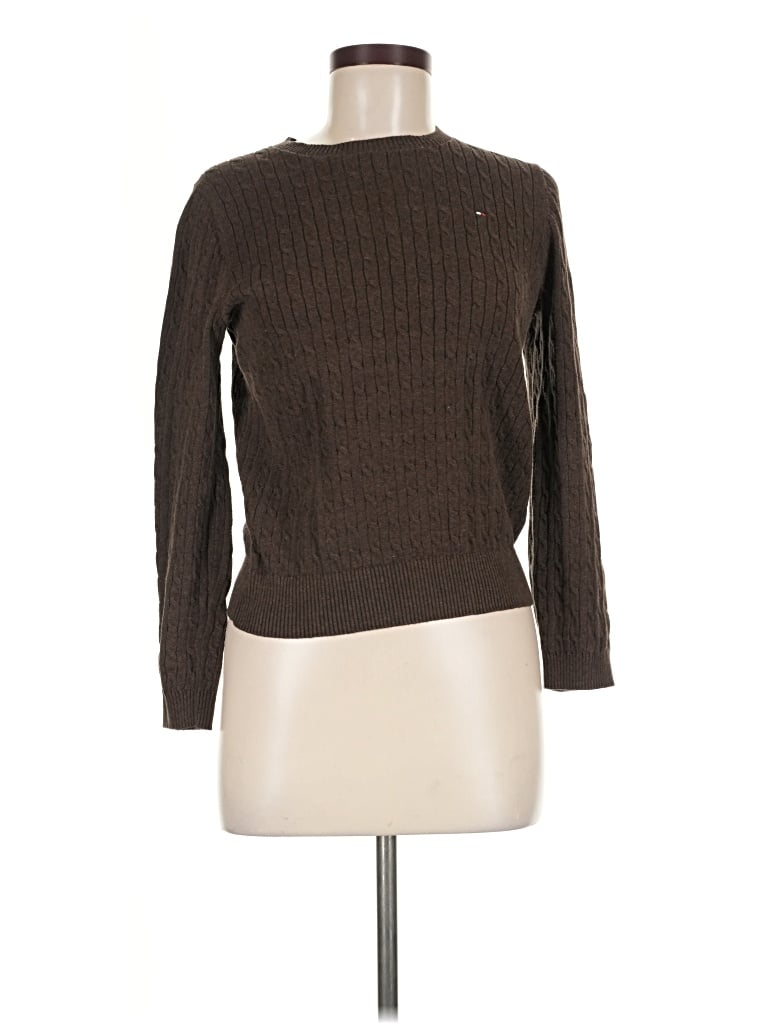 Pre-owned Tommy Hilfiger Pullover Sweater In Brown