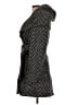Calvin Klein Chevron-herringbone Black Wool Coat Size 8 - photo 5