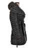 Calvin Klein Chevron-herringbone Black Wool Coat Size 8 - photo 4