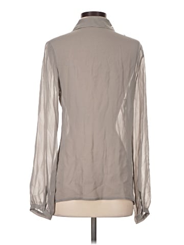 Hinge Long Sleeve Silk Top (view 2)