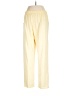 Basic Editions Solid Yellow Casual Pants Size L - photo 2